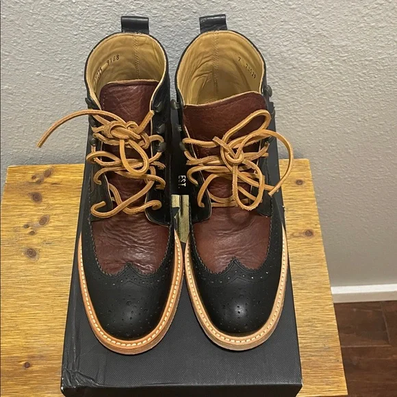 NIB Women’s Will Leather Wing Tip Boot, size 7 - Picture 2 of 9